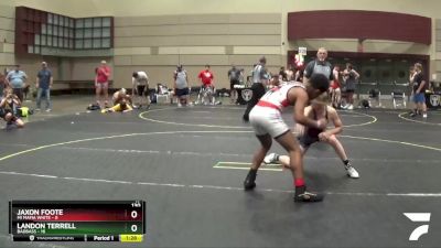 130 lbs Finals (8 Team) - Jaxon Foote, Mi Mafia White vs Landon Terrell, BadBass