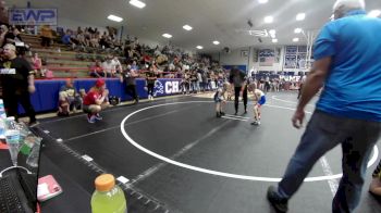 52 lbs Consi Of 4 - Tucker Bishop, Smith Wrestling Academy vs Bayler Robinson, Division Bell Wrestling