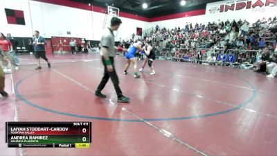 190 lbs Quarterfinal - Laiyah Stoddart-Cardova, Fountain Valley vs Andrea Ramirez, Valencia Placentia