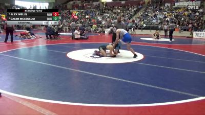 4A 138 lbs Semifinal - Caleb Mccollum, Southside Charter High School vs Alex Wells, Paris High School