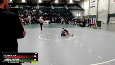 65 lbs Placement Matches (8 Team) - Blake Olson, GRIT vs Adrian Salinas, Kearney Matcats - Blue