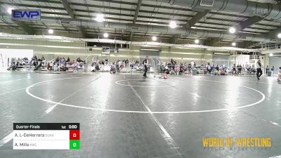 46 lbs Quarterfinal - Aria Lorenzo-DeHerrera, Duran Elite vs Aniston Mills, Keystone Wrestling Club