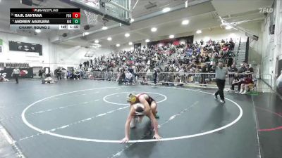 132 lbs Champ. Round 2 - Andrew Aguilera, Highland vs Raul Santana, Fontana