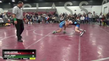 129 lbs Round 3 (8 Team) - Tatum Jones, Legacy Blue vs Jacob Lootans, LAW/Crass Wrestling(WI)