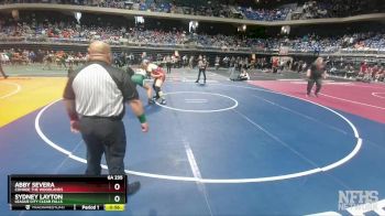6A 235 lbs Cons. Round 1 - Sydney Layton, League City Clear Falls vs Abby Severa, Conroe The Woodlands