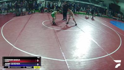 85 lbs Quarterfinal - Connor Badua, Hawaii vs Aiden Quezada, Nevada