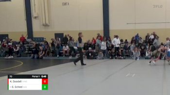 70 lbs Cons. Round 2 - Simon Scheel, Kasson-Mantorville vs Kole Goodell, Team Valley Wrestling Club