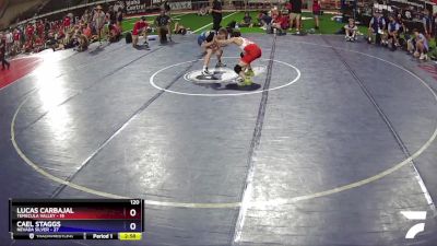 120 lbs Placement (16 Team) - Lucas Carbajal, Temecula Valley vs CAEL STAGGS, Nevada SILVER