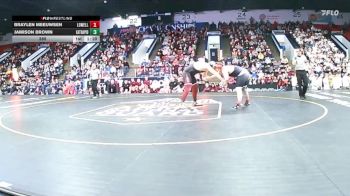 285 lbs Finals (8 Team) - Braylen Meeuwsen, Lowell vs Jamison Brown, Eaton Rapids