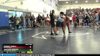 285 lbs Champ. Round 1 - Santiago Benitez, Villa Park High School vs Johnny Varela, Big Dog Ranch