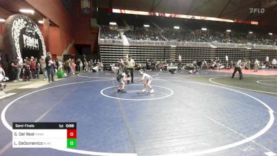 52 lbs Semifinal - Sier Del Real, Pomona Elite vs Lorenzo DeDomenico, Black Fox Wr Ac