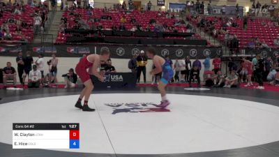 71 kg Cons 64 #2 - William Clayton, Utah vs Ethan Hice, Colorado