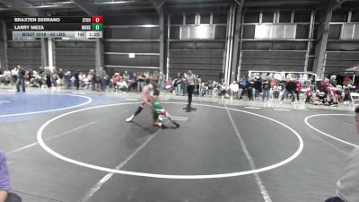 83 lbs Rr Rnd 2 - Braxten Serrano, Stout Wr Acd vs Larry Meza, Monster Garage