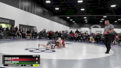 112 lbs Round 3 - Tayler Duffee, Ohio Gold vs Mason Brown, Untouchables