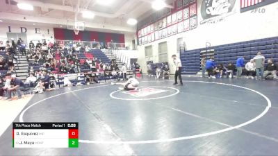 190 lbs 7th Place Match - Joel Maya, Montgomery vs Danny Esquivez, Imperial High School