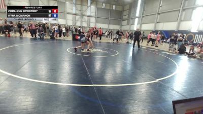 U15 Women - 54 lbs Champ. Round 1 - Coralynn Newberry, WA vs Kyra McMahon, MT