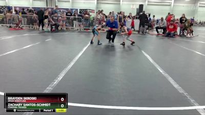 45 lbs Round 1 - Zachary Santos-Schmidt, Cordoba Trained vs Brayden Skroski, Spazz Wrestling