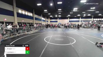 116 lbs Consi Of 16 #2 - Lance Draper, Soutwest Washington WC vs Tobias Lombera, Elite Force