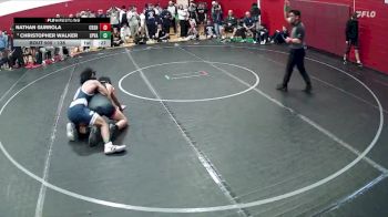138 lbs Cons. Round 4 - Nathan Gurrola, Corona Del Sol High School vs Christopher Walker, Spring Valley