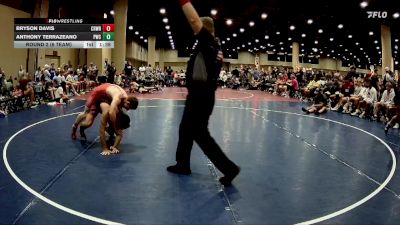 138 lbs Round 2 (6 Team) - Anthony Terrazeano, PWC vs Bryson Davis, Crossroads Wrestling