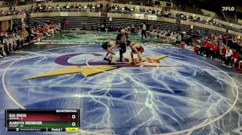 114 lbs Quarterfinals (8 Team) - Karsyn Redeker, Staley vs Kai Enos, Batavia