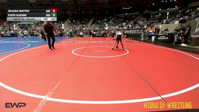 68 lbs Consi Of 8 #2 - Juliana Matteo, Lady Warriors Wrestling Club vs Faith Hashmi, Savage House Wrestling Club