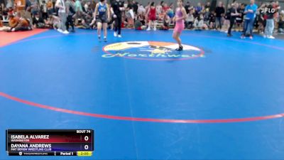 113-120 lbs Semifinal - Isabela Alvarez, Washington vs Dayana Andrews, Mat Demon Wrestling Club