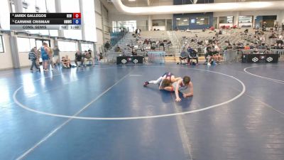 100 lbs Cons. Semis - Jarek Gallegos, Betterman Elite Wrestling vs Carmine Crisman, North Montana Wrestling Club