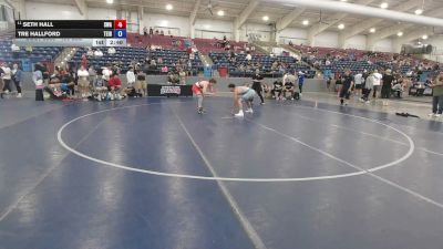 126 lbs Cons. Rd Of 16 - Seth Hall, Sanderson Wrestling Academy vs Tre Hallford, Team Idaho