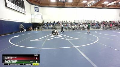 125 lbs Champ. Round 1 - Yusief Lillie, Utah Valley vs Isaiah Miller, Cal Poly Humbolt