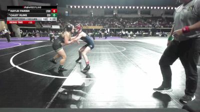 103 lbs Consi Of 8 #2 - Kaylei Parish, Lyon (W) vs Caley Kling, Colorado State (W)