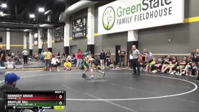 73 lbs Round 2 (4 Team) - Kennedy Grass, Missouri vs Braylee Gill, Queens Of The Corn Red