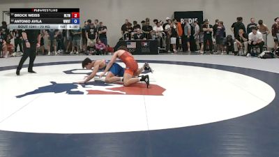70 kg Champ. Rd Of 128 - Brock Weiss, NLWC/TMWC vs Antonio Avila, Wyoming Wrestling Reg Training Ctr