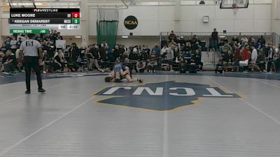 165 lbs Champ. Round 2 - Keegan Demarest, Messiah vs Luke Moore, Delaware Valley