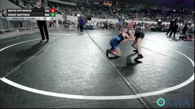 74 lbs Consi Of 4 - Jentri Patterson, Perkins vs Violet Mayfield, Madill Takedown