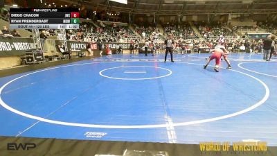 120 lbs Round Of 16 - Diego Chacon, Juggernaut Wrestling Club vs Ryan Prendergast, Midwest RTC