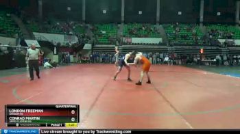 182 lbs Quarterfinal - London Freeman, Grissom Hs vs Conrad Martin, James Clemens HS