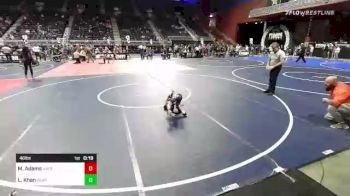 46 lbs Consi Of 4 - Makhi Adams, Natrona Colts vs Landon Khan, Bear Cave