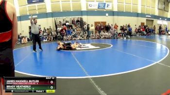 63 lbs Round 3 (10 Team) - Brady Heatherly, Mishawaka Wrestling Club vs James Maxwell Butler, Indian Creek Wrestling Club (M)