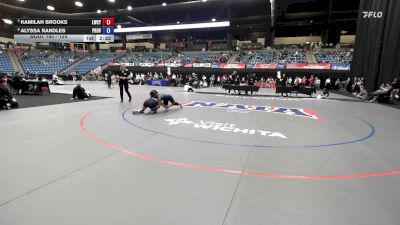 124 lbs Quarterfinal - Kamilah Brooks, Lindsey Wilson vs Alyssa Randles, University Of Providence