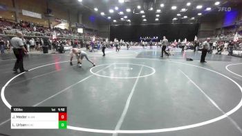 106 lbs Quarterfinal - Jeremiah Meder, Alamosa vs Legend Urban, Black Fox Wrestling Academy