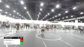 123 lbs Quarterfinal - Samuel Rodriguez, Mantanona TC vs Calan Childress, Central Coast Most Wanted