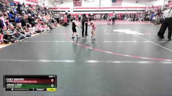 55 lbs Champ. Round 1 - Oran Ladd, Jackson County vs Colt Gentry, Lexington Youth Wrestling Club