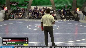 134 lbs Finals (2 Team) - Peyton Hallman, Dora vs Cash Ward, Ranburne