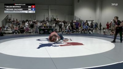 92 lbs Champ. Round 2 - Dillon Bechtold, Buffalo Valley Regional Training Center vs Michael Calcagno, Tar Heel Wrestling Club