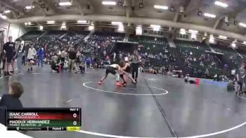 90 lbs Round 3 (6 Team) - Maddux Hernandez, Midwest Destroyers vs Isaac Carroll, G.I. Grapplers Black