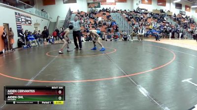 113 lbs Quarterfinal - Aiden Ohl, Ontario vs Aiden Cervantes, Elgin