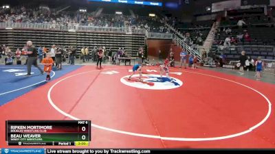 71 lbs Cons. Round 3 - Ripken Mortimore, Douglas Wrestling Club vs Beau Weaver, Windy City Wrestlers