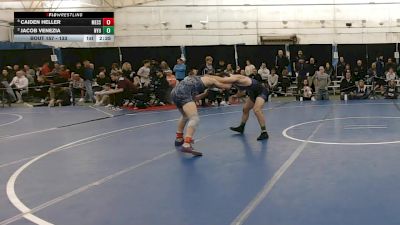 133 lbs Quarterfinal - Jacob Venezia, Nyu vs Caiden Heller, Messiah