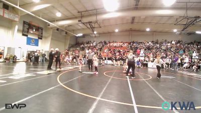 70 lbs Rr Rnd 1 - Camberleigh Hausner, Sperry Wrestling Club vs Graycie Card, Tulsa Blue T Panthers